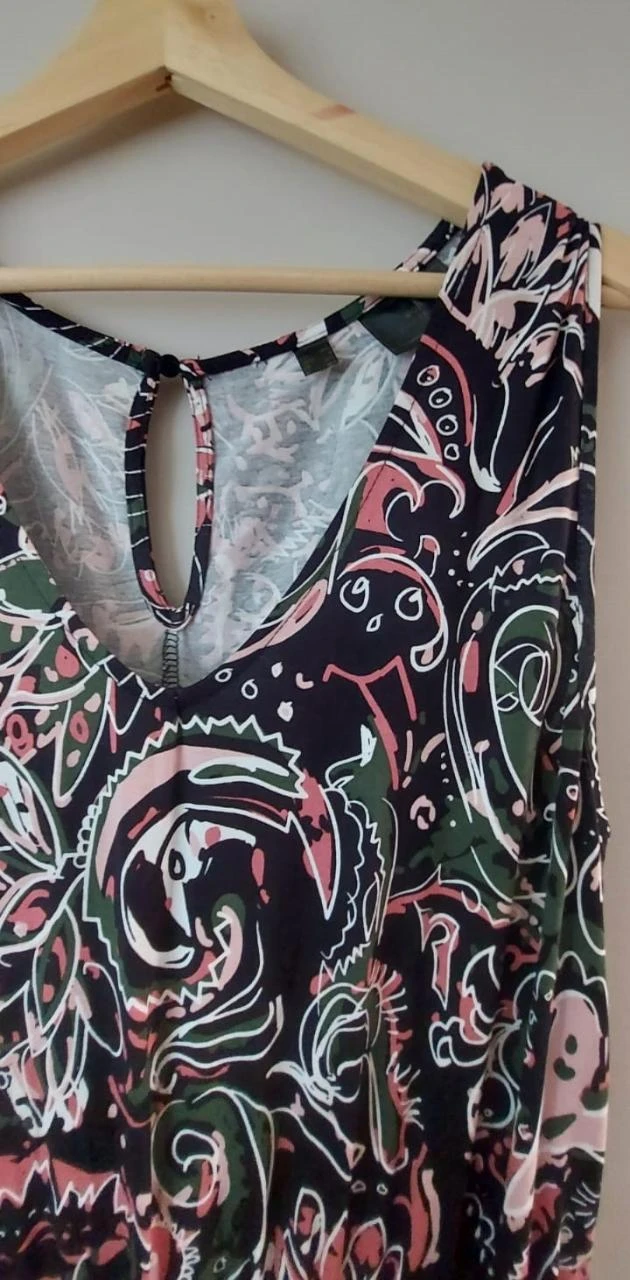 Macacão elegante com estampa paisley, tamanho 40/42 – photo 2